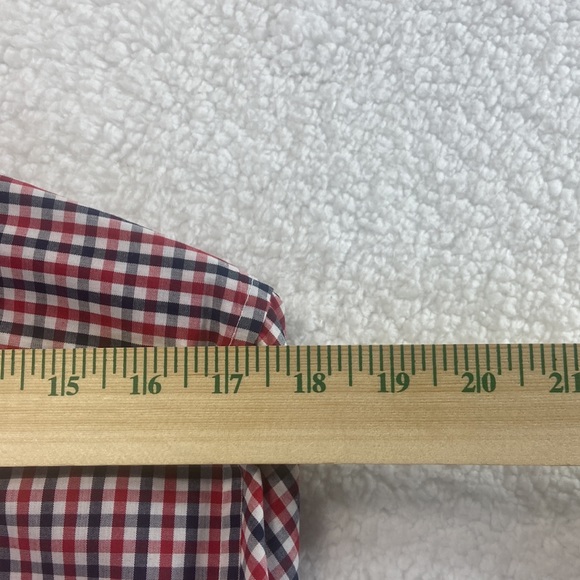 H & M Long Sleeve Business Casual Shirt Size Medium Red/Black Plaid - Picture 6 of 14